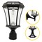 Gama Sonic Victorian Bulb Solar Light w/GS Solar Light Bulb, Wall/Pier/3 in. Fitter Mounts, Black 94B033 - alternate 1